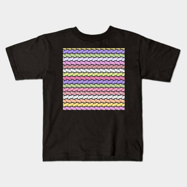 COLORFUL ABSTRACT LINES Kids T-Shirt by sentha